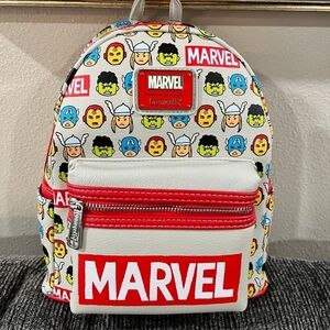 Loungefly Marvel Character Print Backpack - Red, White, Multicolor